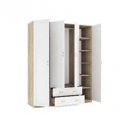 Шафа 4д + 2шх КС Марі 4 дверна білий 160 см