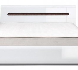 Ліжко двоспальне ВМК-Україна LOZ/160 Амелія ДСП біле без вкладу