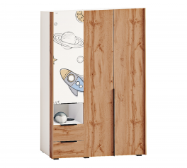 Шкаф Комфорт меблі 2Ш.3Д.1440 Оксфорд 2 дверный дуб 144 см