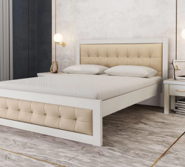 Ліжко дерев'яне Лев Мадрид 50 масив Бук Білий