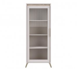 Вітрина REG1W Лаундж Кашемір / Дуб сонома