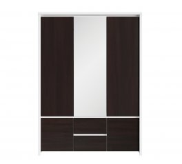 Шкаф BRW Poland Kaspian 3 дверный каштан 154 см