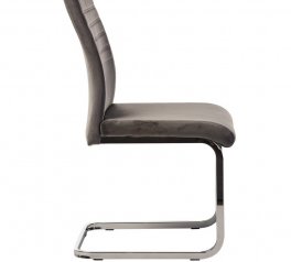 Стул S-120 серый велюр