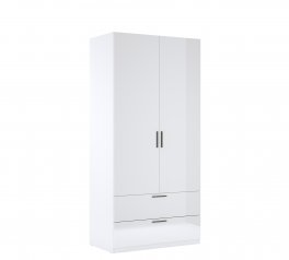 Шафа 2дв 2шх Міромарк Хеппі 2 дверна графіт сірий 100 см