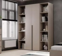 Шкаф распашной комбинированный двухдверный Art In Head №15 Light, ширина 160 см