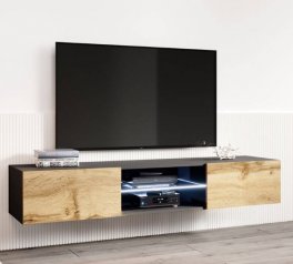 Тумба под ТВ Vigo / Виго RTV180 Дуб Вотан/Чёрный Cama Ширина 180 см