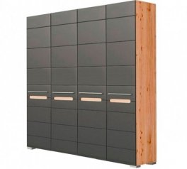 Шкаф 4Д Світ Меблів Бьянко Графит 4 дверный графит 200 см