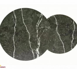 Журнальный столик Hola черный эффект мрамора/черный