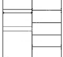 Шкаф 4ДЗ Світ Меблів Бьянко Белый 4 дверный белый глянец 200 см