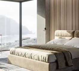 Ліжко двоспальне м'яке Woodsoft Vancouver / Ванкувер