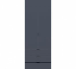 Шкаф для одежды Дорос Гелар графит 2-х дверный 77,5 см