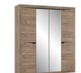 Шкаф 4Д Mebel Service София 4 дверный дуб табако 196 см