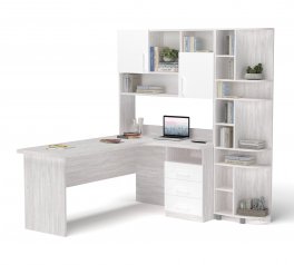 Стол угловой с надстройкой и эркером