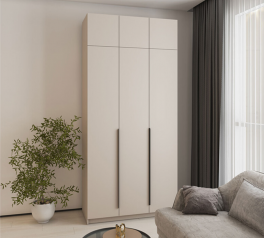 Шкаф Mebelstar Оскар трехдверный с антресолью Кашемир 120 см