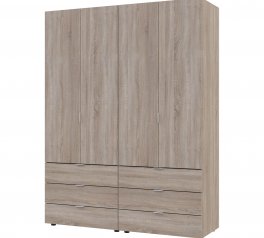 Шкаф Дорос Гелар дуб сонома 4-х дверный 155 см