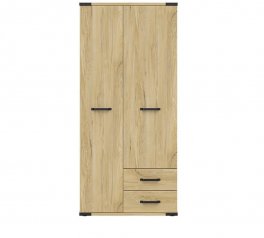  Шафа BRW Poland SZF2D2S Lara 2 дверна дуб 90 см