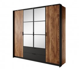 Шкаф 4D2S/220 Perfect Home Milton 4 дверный каштан 225 см