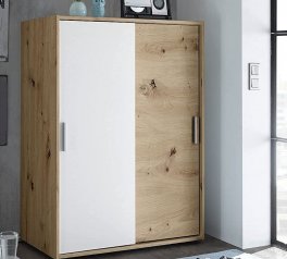 Комод Кейс 2дв Дуб артизан / Белый Миромарк