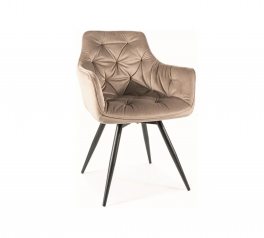 Стілець Mango Velvet темно-бежевий