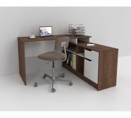 Комп'ютерний стіл Nord Інтарсіо Правий/Лівий Бронзовий 133 см