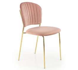 Стул K-499 розовый/золотой