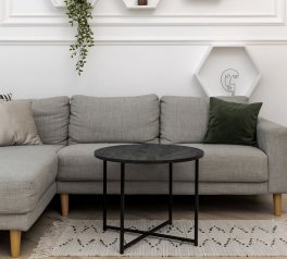 Столик Модерн М угольный камень