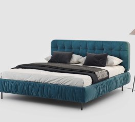 Ліжко двоспальне м'яке Woodsoft Marsala / Марсала з підйомним механізмом та нішею для білизни