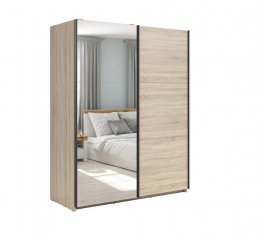 Шафа-купе із дзеркалом SZF/153/2M Tetrix 