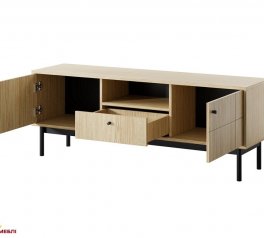 Тумба під ТВ дуб лінеа Japandi RTV154