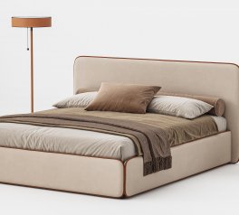 Ліжко м'яке Woodsoft Torino / Торіно з підйомним механізмом та нішею для білизни