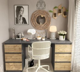 Стол компьютерный антрацит Т228