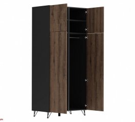 Шкаф BRW Poland SZF/100/200/60/8 Modeo 2 дверный графит 100 см