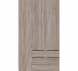Шкаф для одежды Дорос Гелар дуб сонома 3-х дверный 116,2 см