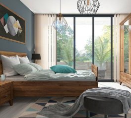 Модульная спальня Bergen/Берген BRW Poland Модрина Sibiu золотая