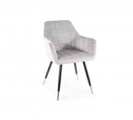 Стілець Nuxe Velvet світло-сірий