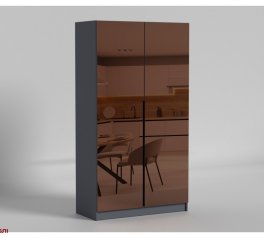 Шкаф распашный Матролюкс Нуар 1000 двухдверный дуб 100 см