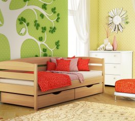 Ліжко дитяче Масив бука Естелла Нота Плюс