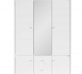 Шафа SZF5D2S ВМК Украіна Крістіна 3 дверна білий 154 см