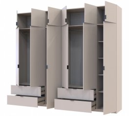 Шкаф для одежды Дорос Лукас кашемир 6 дверный 270 см