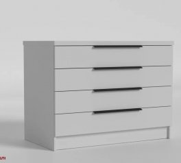 Комод Matroluxe 1000 Noir / Нуар на 4 шухляди