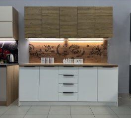 Кухня 2,0м МДФ пленка Хай-тек Горизонталь/ДСП ЕКО