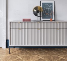 Комод Сірий/Чорні ніжки KSZ154 Nova