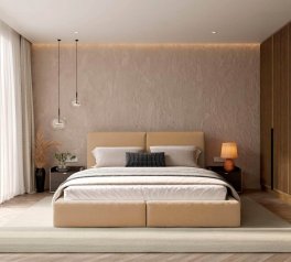 Ліжко м'яке Віоріна деко Insta / Інста з підйомним механізмом та нішею для білизни