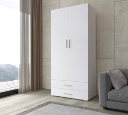 Шкаф Морели SТ0002 2 дверный белый 100 см