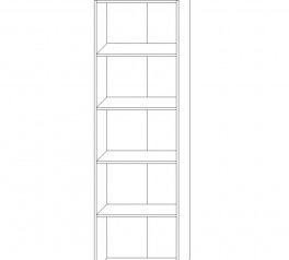 Стеллаж 600/1920 2Д Джек 