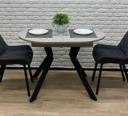 Стіл круглий розкладний MebliRoMax Ronni slide / Ронні Слайд 110 см