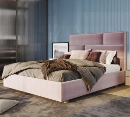 Ліжко м'яке Городок Стенфорд з підйомним механізмом та нішею для білизни