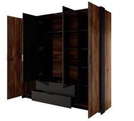 Шкаф 4D2S/220 Perfect Home Milton 4 дверный каштан 225 см