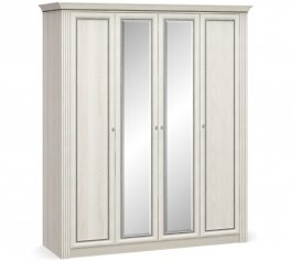 Шкаф 4Д Mebel Service Бристоль New 4 дверный ясен снежный 205 см