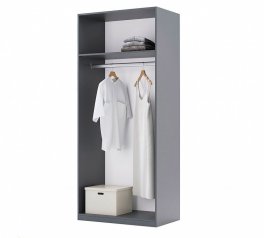 Шафа 2дв Міромарк Доні 2 дверна графіт сірий 90 см